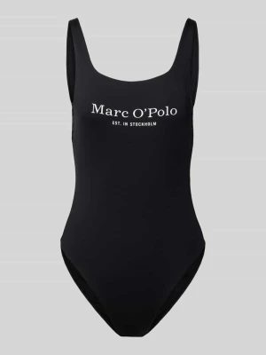 Kostium kąpielowy z nadrukiem z logo model ‘Essentials’ Marc O'Polo