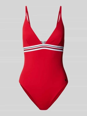 Kostium kąpielowy z taśmą z logo Tommy Hilfiger