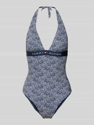 Kostium kąpielowy z wiązaniem na szyi Tommy Hilfiger