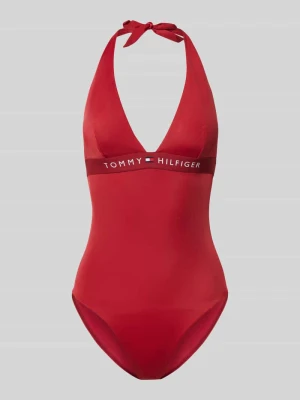 Kostium kąpielowy z wiązaniem na szyi Tommy Hilfiger