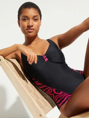 Kostium kąpielowy z wstawkami po bokach bonprix