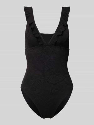 Kostium kąpielowy ze wzorem paisley i falbanami model ‘Bobbie’ Shiwi