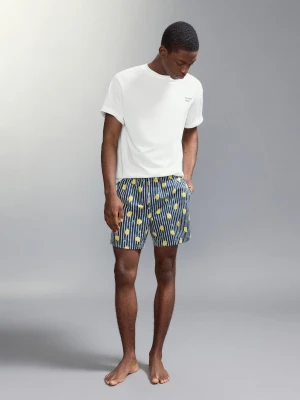 Kostium kąpielowy ze wzorem w cytryny granatowy - Chłopak - - MANGO TEEN