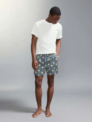 Kostium kąpielowy ze wzorem w cytryny granatowy - Chłopak - - MANGO TEEN