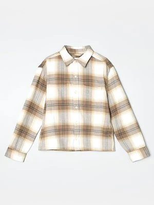 Koszula Abercrombie & Fitch mleczny