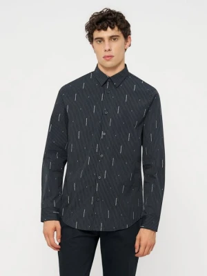 Koszula Armani Exchange granatowy