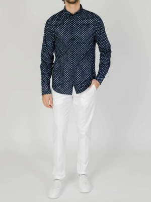 Koszula Armani Exchange niebieski