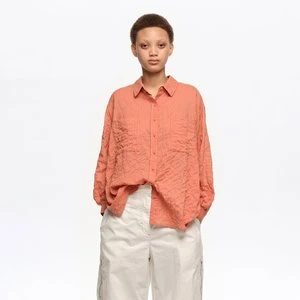 Koszula bawełna faktura pomarańczowa BIMBA Y LOLA