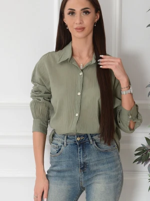 Koszula bawełniana khaki Frondi Cocomoda.pl - odzież damska, sukienki, buty, dodatki