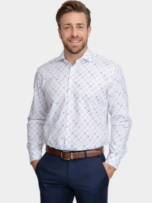 Koszula bawełniana w dwukolorowy wzór SIMONE 01887A00FRA Giacomo Conti