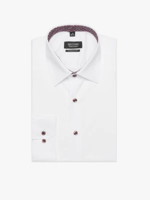 KOSZULA BEXLEY 2719/1E DŁUGI RĘKAW CUSTOM FIT BIAŁY Recman