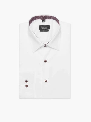 KOSZULA BEXLEY 2719/1E DŁUGI RĘKAW CUSTOM FIT BIAŁY Recman