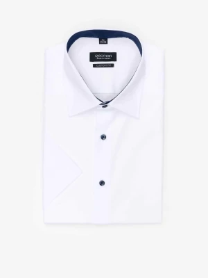 KOSZULA BEXLEY 2986/1E KRÓTKI RĘKAW CUSTOM FIT BIAŁY Recman