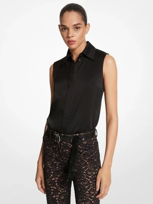 Koszula bez rękawów Hansen z szarmezy MICHAEL KORS COLLECTION