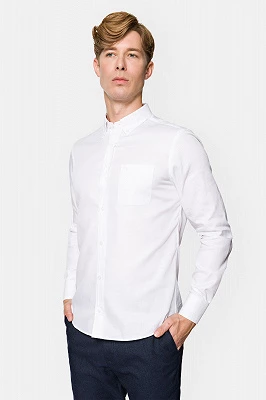 Koszula Biała Bawełniana Bethy Lancerto