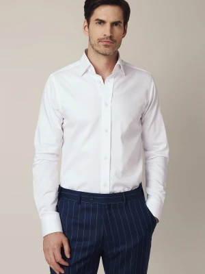 Koszula Biała z Bawełną Marcy Regular Lancerto