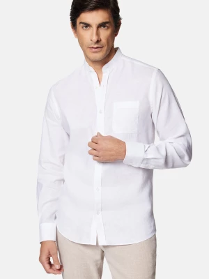 Koszula Biała z Lnem Loara Lancerto