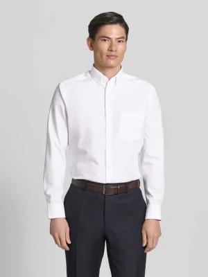 Koszula biznes o kroju modern fit z bawełny z kołnierzykiem typu button down Olymp
