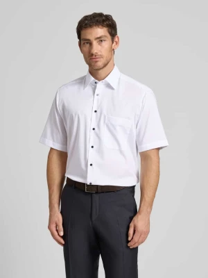 Koszula biznesowa Comfort Fit z bawełny z kołnierzykiem typu kent Eterna