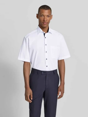 Koszula biznesowa Comfort Fit z bawełny z kołnierzykiem typu kent Eterna