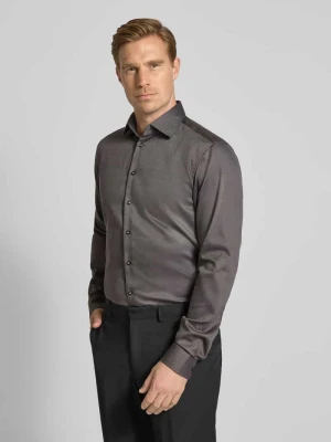 Koszula biznesowa o bardzo długim kroju regular fit z kołnierzykiem typu kent Christian Berg Men