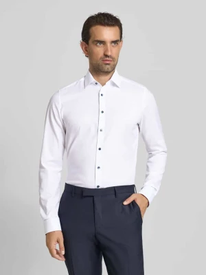 Koszula biznesowa o kroju slim fit z bardzo długim rękawem OLYMP Level Five