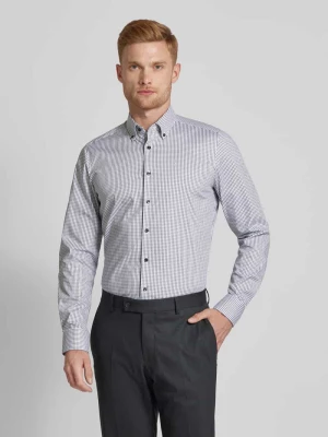 Koszula biznesowa o kroju body fit z kołnierzykiem typu button down OLYMP Level Five