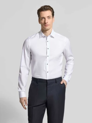 Koszula biznesowa o kroju body fit z kołnierzykiem typu kent i bardzo długim rękawem OLYMP Level Five
