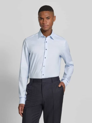 Koszula biznesowa o kroju body fit z kołnierzykiem typu kent i bardzo długim rękawem OLYMP Level Five