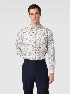 Koszula biznesowa o kroju casual fit z nadrukiem z motywem na całej powierzchni Jake*s