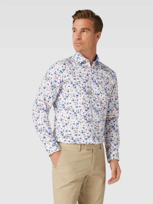 Koszula biznesowa o kroju casual fit ze wzorem na całej powierzchni Jake*s
