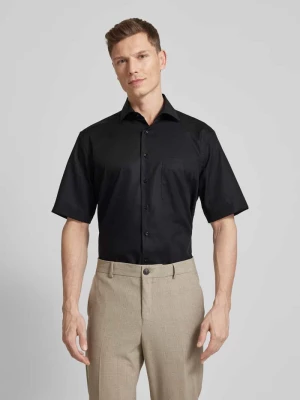 Koszula biznesowa o kroju comfort fit w jednolitym kolorze Eterna