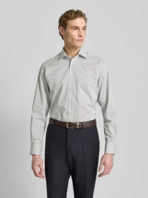 Koszula biznesowa o kroju comfort fit z bawełny z kołnierzykiem typu kent Eterna