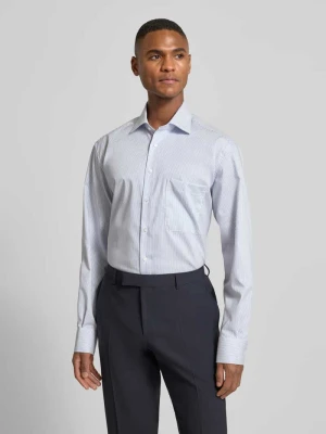 Koszula biznesowa o kroju comfort fit z bawełny z kołnierzykiem typu kent Eterna