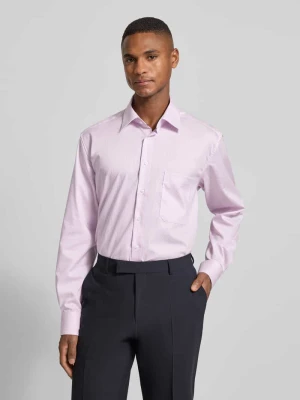 Koszula biznesowa o kroju comfort fit z bawełny z kołnierzykiem typu kent Eterna