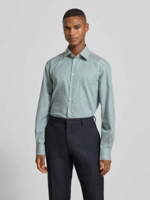 Koszula biznesowa o kroju comfort fit z bawełny z kołnierzykiem typu kent Eterna