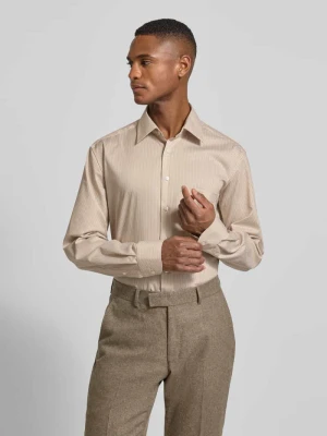 Koszula biznesowa o kroju comfort fit z bawełny z kołnierzykiem typu kent Eterna