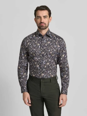 Koszula biznesowa o kroju comfort fit z bawełny z kołnierzykiem typu kent Eterna