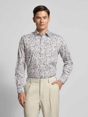 Koszula biznesowa o kroju comfort fit z bawełny z kołnierzykiem typu kent Eterna