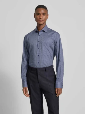 Koszula biznesowa o kroju comfort fit z bawełny z kołnierzykiem typu kent Eterna