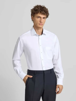 Koszula biznesowa o kroju comfort fit z bawełny z kołnierzykiem typu kent Eterna