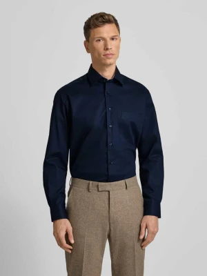 Koszula biznesowa o kroju comfort fit z bawełny z kołnierzykiem typu kent Eterna