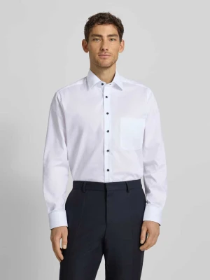 Koszula biznesowa o kroju comfort fit z bawełny z kołnierzykiem typu kent Eterna
