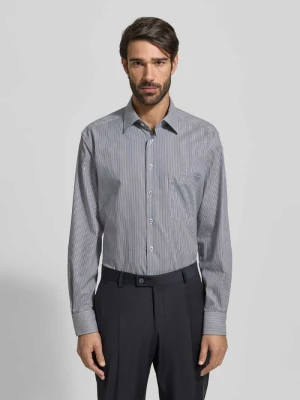 Koszula biznesowa o kroju comfort fit z bawełny z kołnierzykiem typu kent Eterna