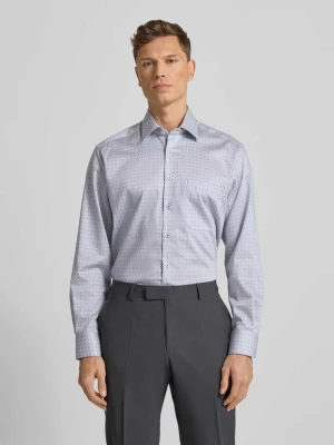 Koszula biznesowa o kroju comfort fit z bawełny z kołnierzykiem typu kent Eterna