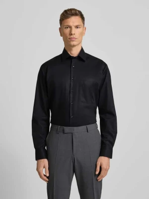 Koszula biznesowa o kroju comfort fit z bawełny z kołnierzykiem typu kent Eterna