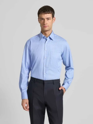 Koszula biznesowa o kroju comfort fit z kieszenią na piersi Eterna