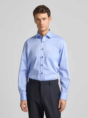 Koszula biznesowa o kroju comfort fit z kieszenią na piersi Eterna