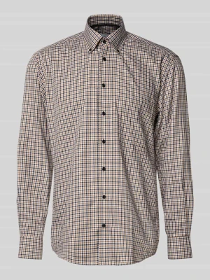 Koszula biznesowa o kroju comfort fit z kołnierzykiem typu button down Eterna