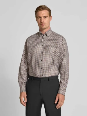 Koszula biznesowa o kroju comfort fit z kołnierzykiem typu button down Eterna